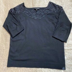 Women’s Sweater with Lace Neckline